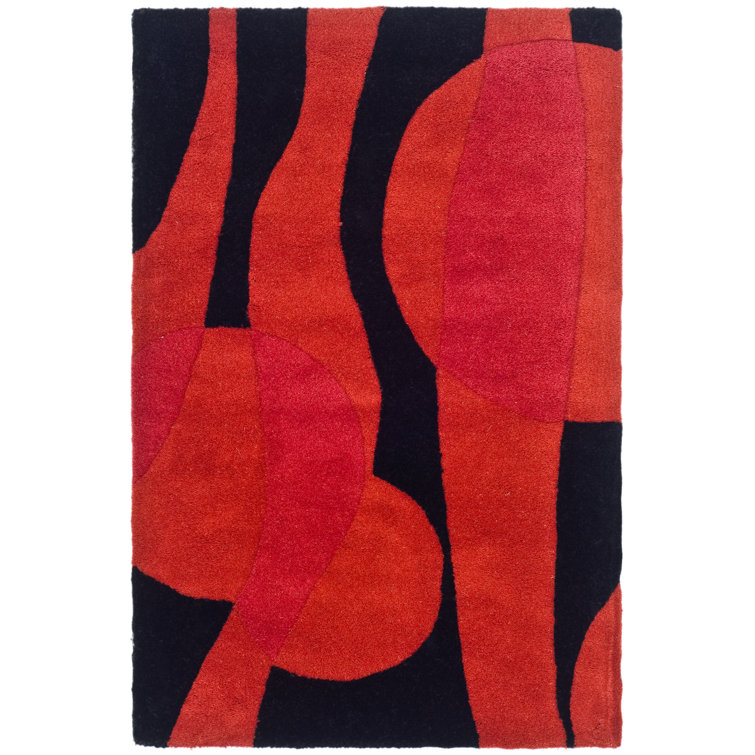 Amier Hand Tufted Wool Abstract Rug