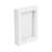 Nicola Spring - 3D Box Photo Frame - 4" x 6" - White