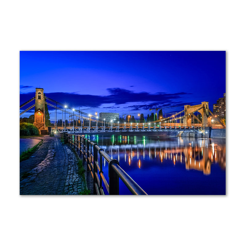Wroclaw By Night - Wrapped Canvas Print