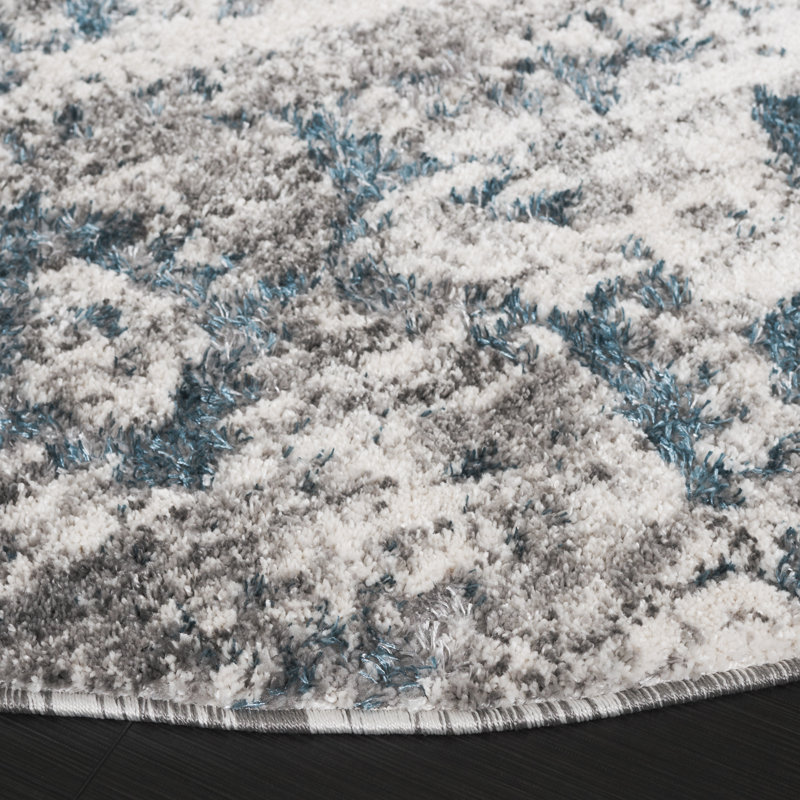Tapis abstrait Eres Performance, Rond 6 pi 7 po