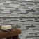 Smoky Alps Porcelain/Glass Linear Mosaic Wall Tile