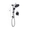 Pomme de douche ronde 10 po avec soupape d'équilibrage de pression portative