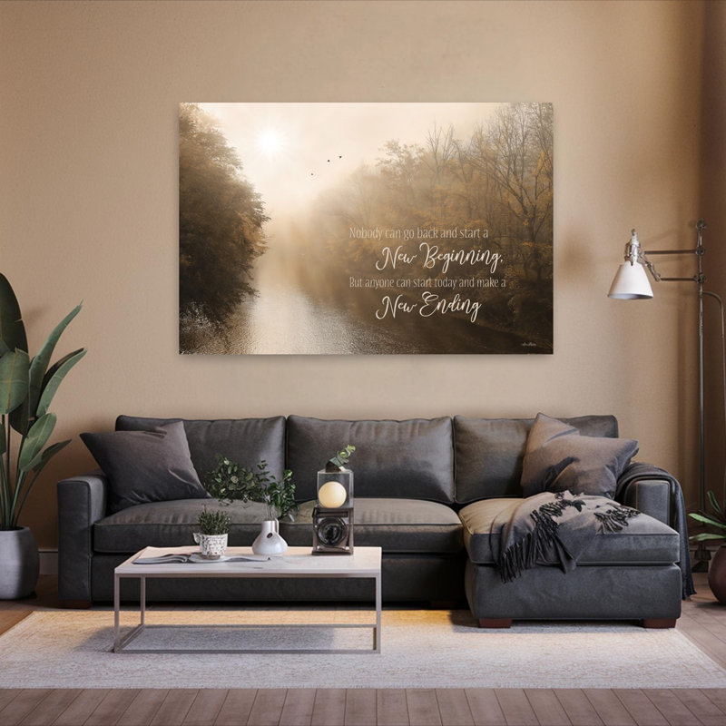 Paysage contemporain contemporain abstrait, H 60 po x l 40 po