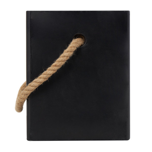 Tabouret de jardin Barrville, Noir