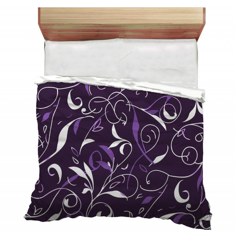 Édredon floral avec literie à motif floral 12279, Édredon simple TG