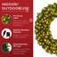 Artificial Pre-Lit Fir Christmas Wreath Decoration w/ LED Lights, 930 Tips, Power Plug-In-1022854673
