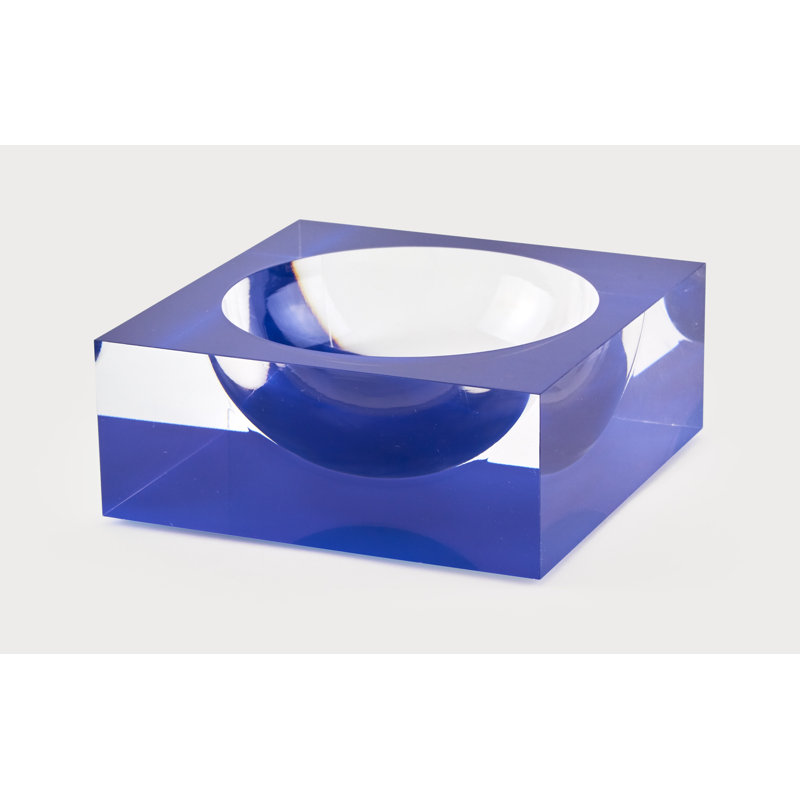 Bol décoratif en plastique, clair
