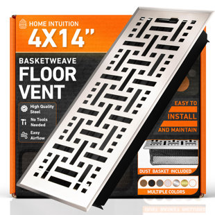 Basketweave Floor Vent Coverss Register With Mesh Net