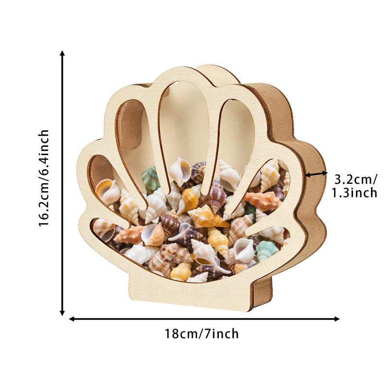Boîte de rangement décorative en forme de coquillage