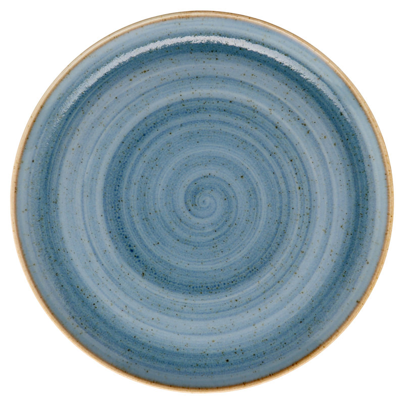 Hand-Painted Blue Porcelain 7'' Dinner Plate