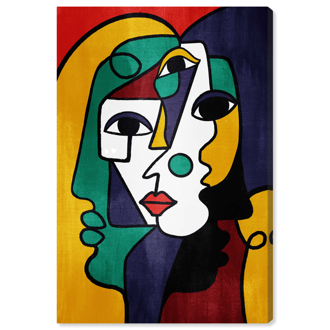 " Three Parts Face " by Oliver Gal Painting Print Orren Ellis