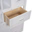 Bartouille Kids Twin Over Twin Bunk Bed with Trundle with Drawers-1780514936