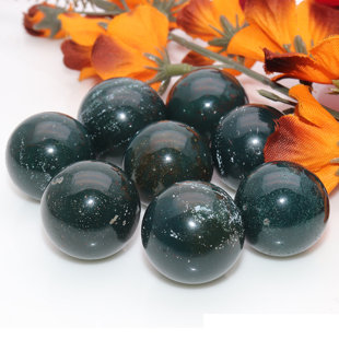 Sphère de pierre naturelle naturelle polie, décor décoratif, boule lisse, 23 mm