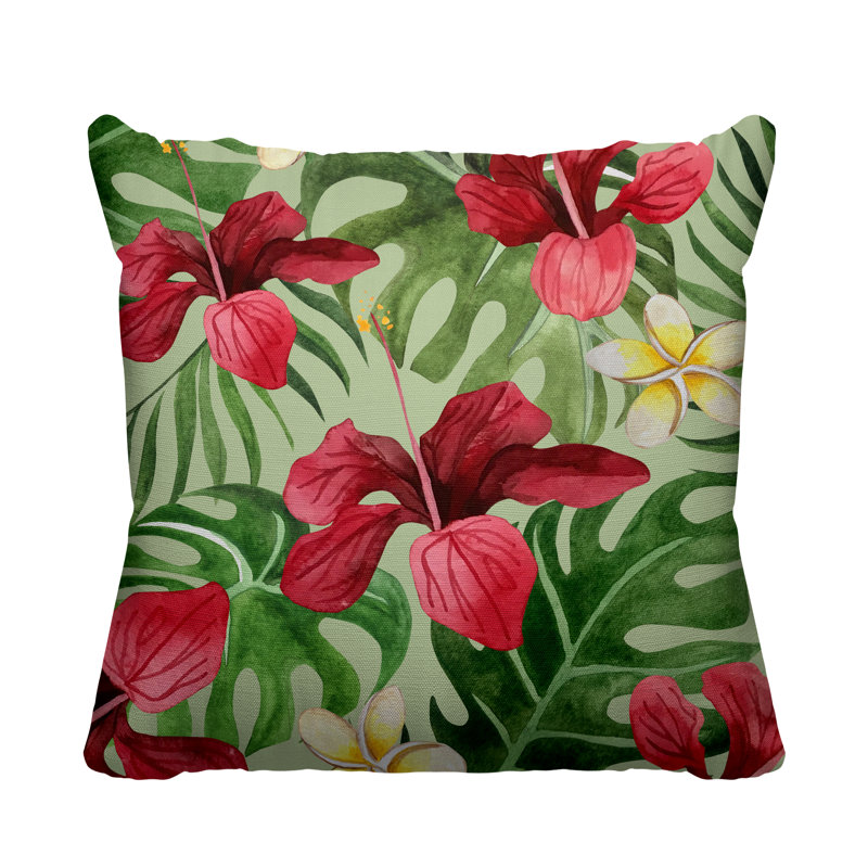 Housse de coussin d'extérieur carré Koi, 19 po x l 19 po, Sauge