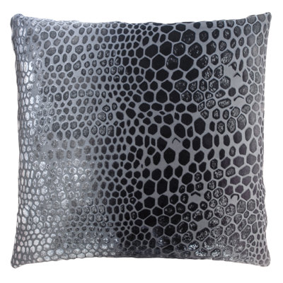 Snakeskin Square Velvet Pillow Cover & Insert