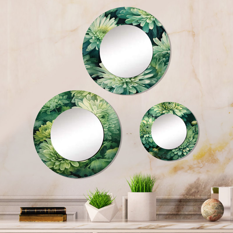 Loick Metal Round Mirror