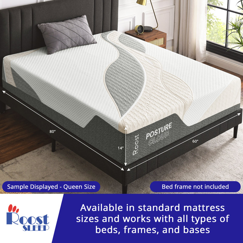 Roost Sleep Posture Cloud 14-Inch Mattress, Twin