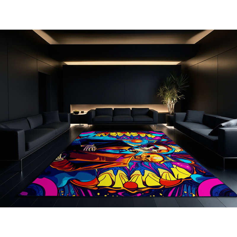 Spectrum Splatter Rug, Rectangle 2' x 3'