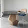 Avanicole Round Glass Top Dining Table