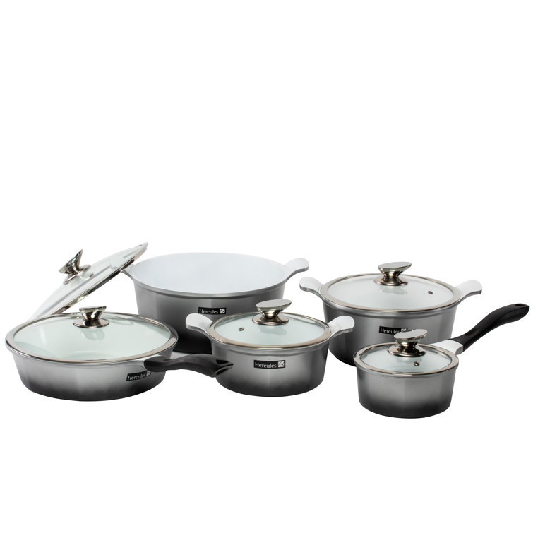 Hercules 10 - Piece Non-Stick Aluminum Cookware Set