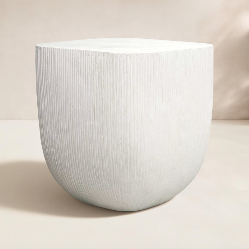 Uttermost alma concrete outdoor side table