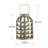 Decorative Lantern with Industrial Wood And Metal Design