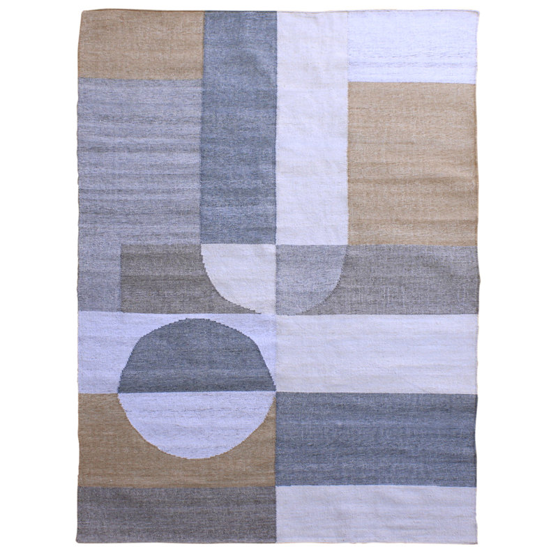 Ibrahim Outdoor Rug Gray, Rectangle 6' x 9'