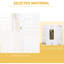 4 Folding Privacy Wall, White Wave Fibre Room Divider Partition, 5.6' For Home, Office, Modern Option 4 Panel Home Fashionable