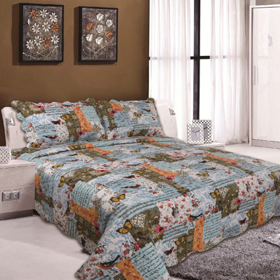 Swilley Polyester Patchwork Bedspread