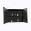Surface de l'armoire à pharmacie 30X26 pouces à DEL noir, désembueur, antibuée, luminosité variable