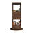 Nut-Brown Modern Solid wood rotating bookshelf