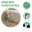 Ultra-thin Rolling 4-tier Storage Vehicle,Green,Easy to Install & Durable,Mobile & Stable,Used for Storage in Small Spaces-109101429