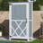 54" Two - Tone Storage Shed in Grey & White - Sloped Roof, 5 Customizable Compartments, Ideal for Outdoor Storage