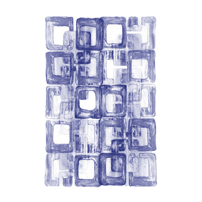 Distemod bleu marine, reproduction d’art sur toile tendue