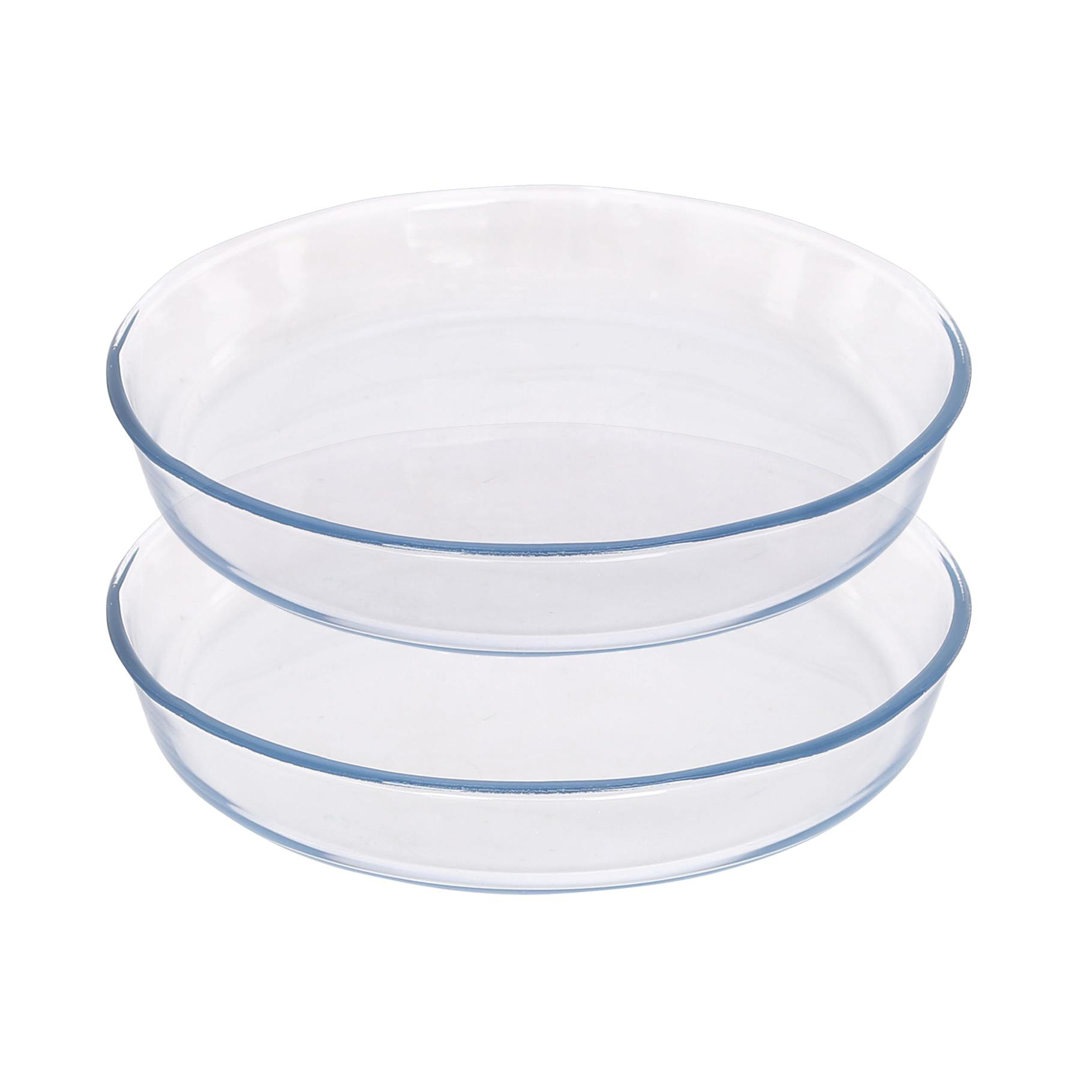 Argon Tableware Round Glass 2 Piece Baker Bakeware Set