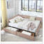 Structure de lit tapissier pour grand lit avec dossier et accoudoirs confortables, parfaite pour la chambre à coucher et le salon-54715904
