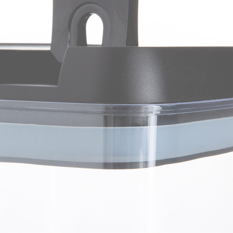 Argon Tableware - Food Storage Containers with Flip Lock Lid - Set of 3, 15.5cm H x 10cm W x 10cm D, Grey