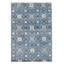 Tapis bleu foncé noué à la main One Of Kind Mystique 4 pi 2 po x 5 pi 11 po