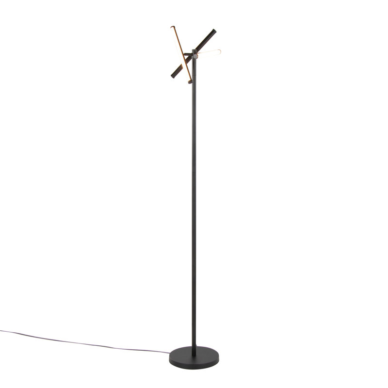 Modern Swivel Floor Lamp, Black