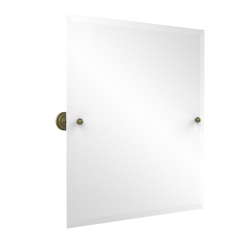 Miroir rectangulaire inclinable 21 "x 26" Dottingham, Laiton antique, 21" H x 26" W