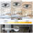 24" Decorative LED Ceiling Fan Light – Modern Flush Mount With Acrylic Ring, Hidden Blades, Remote Control, And Dimmable Light For Stylish Homes-1778288646