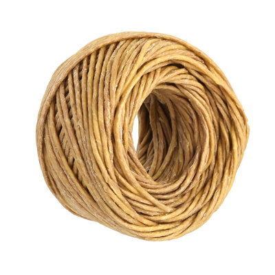 2 mèches de chandelle de 2 mm, cirées, non toxiques, écologiques, en chanvre biologique, pour la fabrication de bougies et de lampes à huile (30 m).