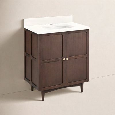 Delavan 30" Mahogany Single Bathroom Vanity