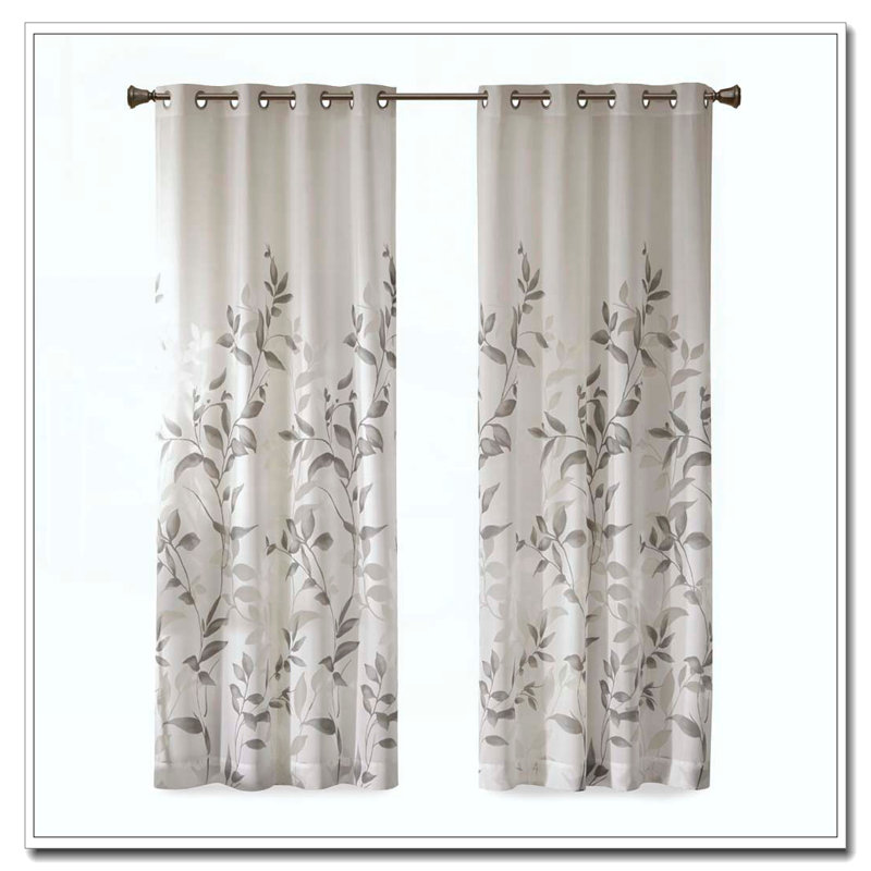 Burnout Printed Curtain Panel