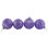 Shiny Glittered Iridescent Glass Ball Christmas Ornaments - 3" (80Mm) - Purple - 4Ct