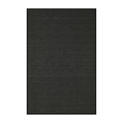 Tapis contemporain noir