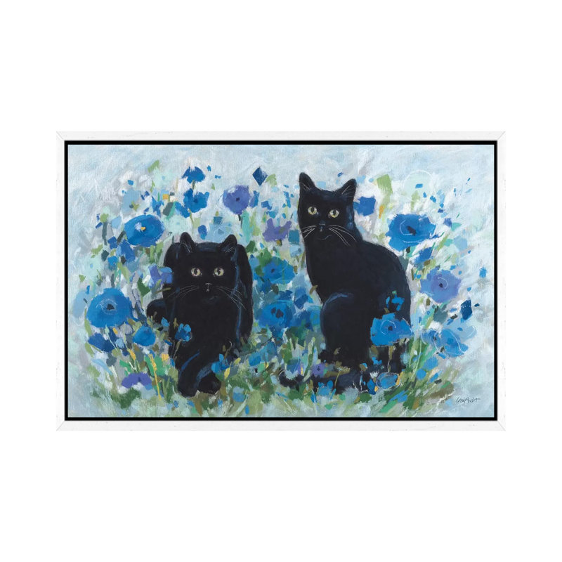 Blueming XII by Lisa Audit - Painting on Canvas, White Framed, 101.6cm H x 152.4cm W x 3.81cm D