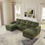 Canapé modulaire à assise profonde avec repose-pieds-1592966942