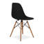 Chaise d'appoint noire et naturelle en plastique et bois-1553988892