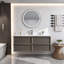 Armoire murale de salle de bain flottante de style médiéval avec évier 48 po